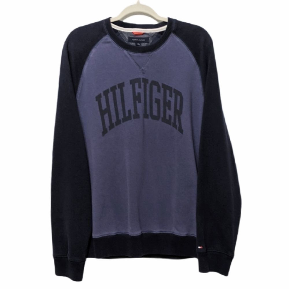 TOMMY HILFIGER Spellout Crew Neck Sweatshirt L